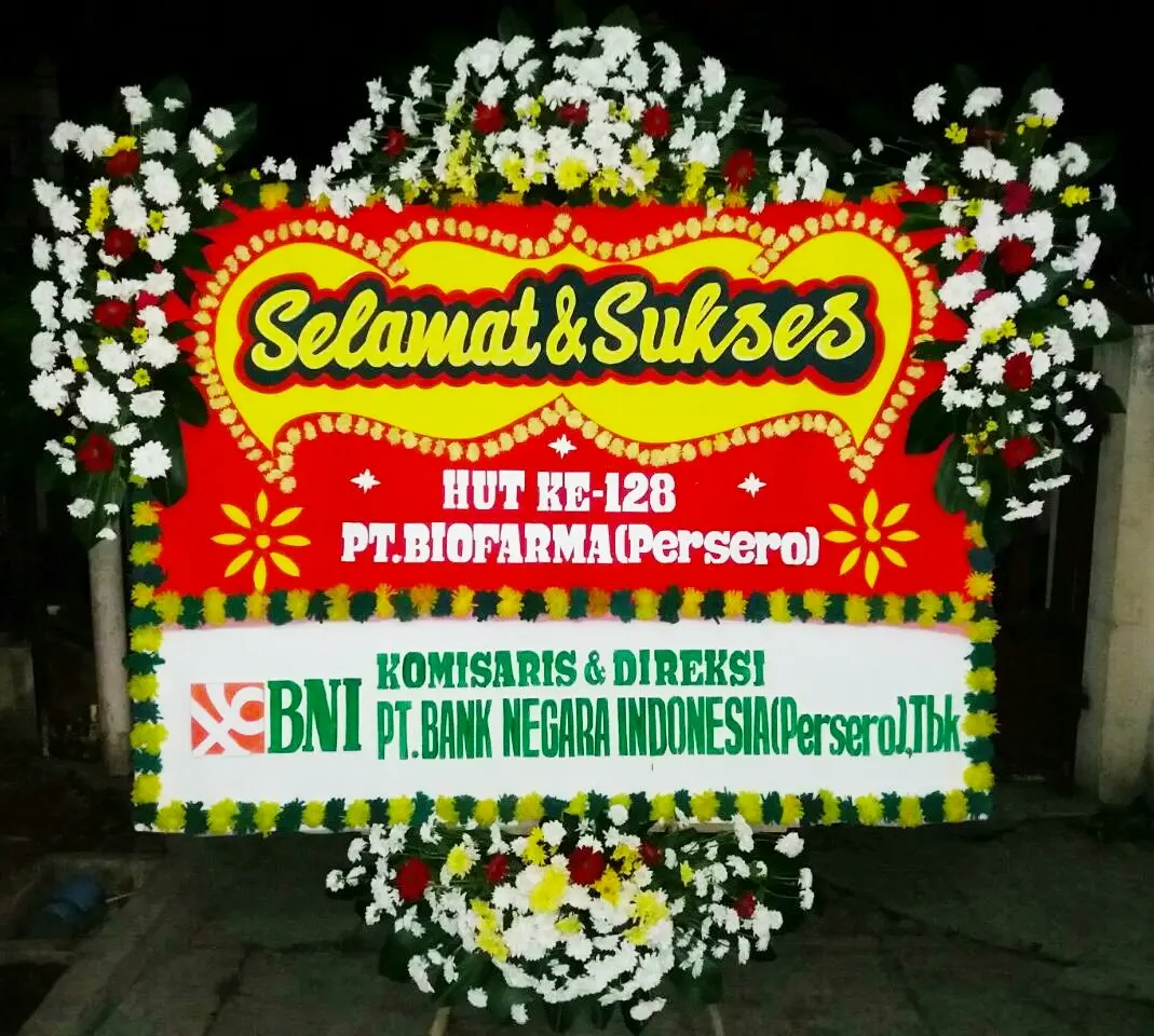 Pesan Bunga Papan Ucapan Anniversary  di Cibingbin Kuningan Jawa Barat