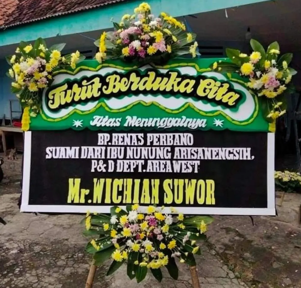  Terima Pesanan Bunga Papan Ucapan Anniversary  di Cigandamekar Kuningan Jawa Barat